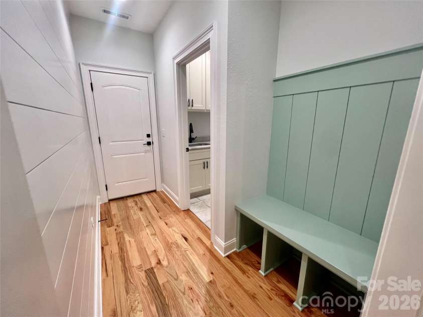 397 Soquili Drive, Brevard, NC 28712.  MLS# CAR4206304, YatesRealty ID 1543. Garage Entrance
