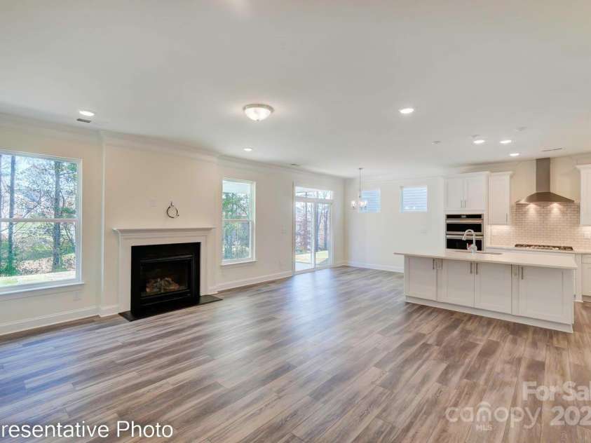 3242 Bozeman Court, Stanley, NC 28164.  MLS# CAR4250904, YatesRealty ID 15431. This home will have a cosmo fireplace with shiplap wall.