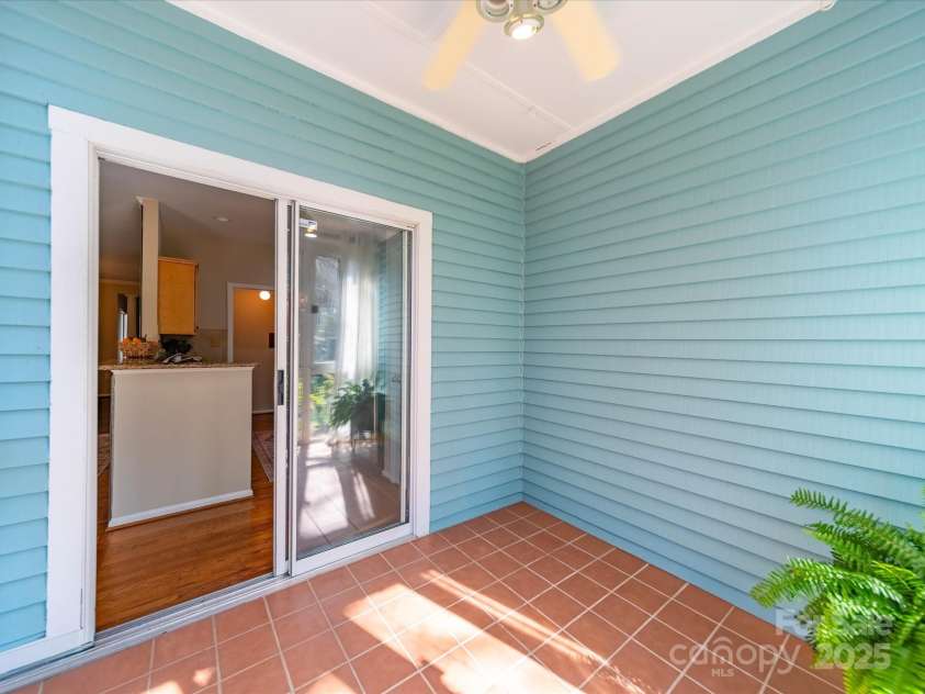 18758 Silver Quay Drive, Cornelius, NC 28031.  MLS# CAR4238668, YatesRealty ID 15441. Sliding Glass Door leading to porch