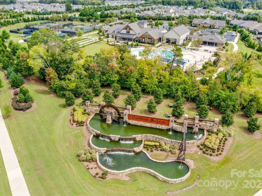 984 Kirby Drive, Fort Mill, SC 29715.  MLS# CAR4185703, YatesRealty ID 15451. Aerial of Carolina Orchards