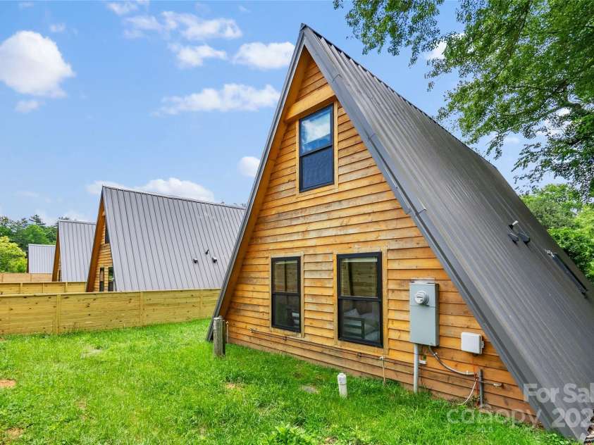 11 A Frame Alley, Black Mountain, NC 28711.  MLS# CAR4239162, YatesRealty ID 15456. Rear View of Home