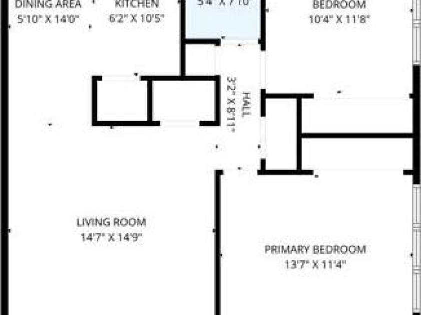 533 Blendwood Drive, Charlotte, NC 28215.  MLS# CAR4335426, YatesRealty ID 15459. Floor plan