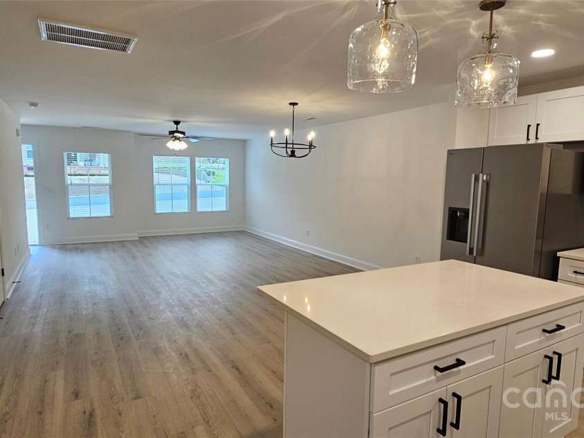 362 Moore Avenue, Mooresville, NC 28115.  MLS# CAR4255939, YatesRealty ID 15460. Unit B living/kitchen, view #2