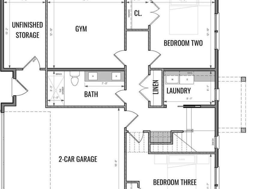 15 Maggies Lane, Asheville, NC 28803.  MLS# CAR4183002, YatesRealty ID 15463. Lower level floor plan