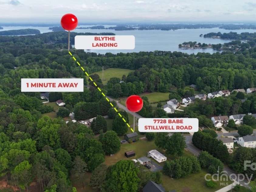 7728 Babe Stillwell Farm Road, Huntersville, NC 28078.  MLS# CAR4255046, YatesRealty ID 15464. 26 acre Blythe Waterfront Landing Park and Boat Launch within walking distance.