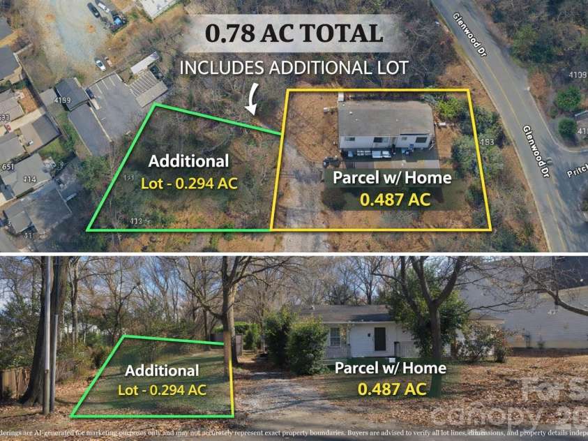717 Tennyson Drive, Charlotte, NC 28208.  MLS# CAR4372165, YatesRealty ID 15469. 