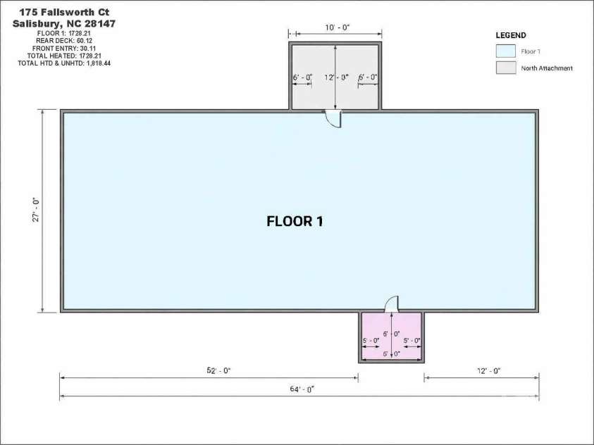 175 Fallsworth Court, Salisbury, NC 28147.  MLS# CAR4373522, YatesRealty ID 15472. 
