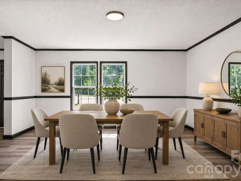 175 Fallsworth Court, Salisbury, NC 28147.  MLS# CAR4373522, YatesRealty ID 15472. Dining room staged virtually for inspo