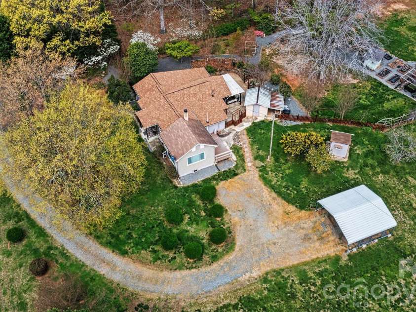 1600 Wooten Street, Catawba, NC 28609.  MLS# CAR4368646, YatesRealty ID 15473. Direct overhead view 