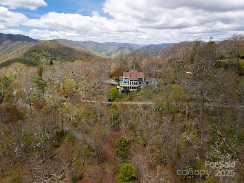 4344 Eagles Nest Road, Waynesville, NC 28786.  MLS# CAR4261425, YatesRealty ID 15485. DRONE PHOTO