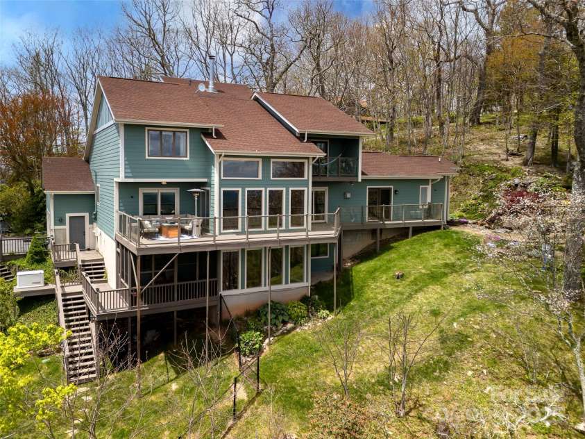 4344 Eagles Nest Road, Waynesville, NC 28786.  MLS# CAR4261425, YatesRealty ID 15485. HOUSE DESIGNED TO CAPTURE INCREDIBLE VIEWS