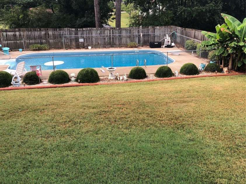 1954 Villa Drive, Newton, NC 28658.  MLS# CAR4316462, YatesRealty ID 15489. The pool when it was open 4' to a 9' depth