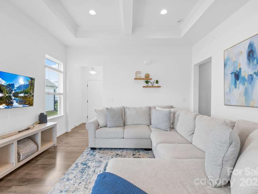 130 Slalom Street, Statesville, NC 28677.  MLS# CAR4264006, YatesRealty ID 15492. Coffered Ceilings with recessed lighting