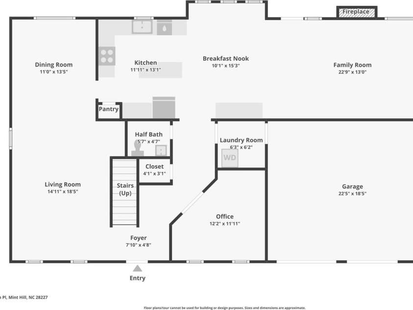 6900 Beamish Place, Mint Hill, NC 28227.  MLS# CAR4374413, YatesRealty ID 15494. 