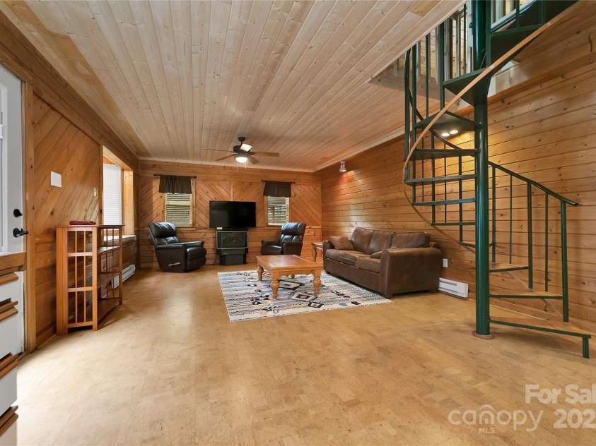 261 Franks Cove Road, Brevard, NC 28712.  MLS# CAR4263831, YatesRealty ID 15496. Open Concept Living and Kitchen