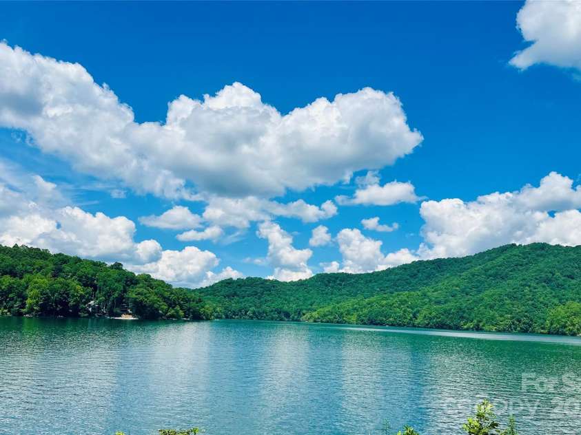 236 Valleyview Drive, Topton, NC 28781.  MLS# CAR4279274, YatesRealty ID 155. View of the Nantahala Lake from the entrance of the community