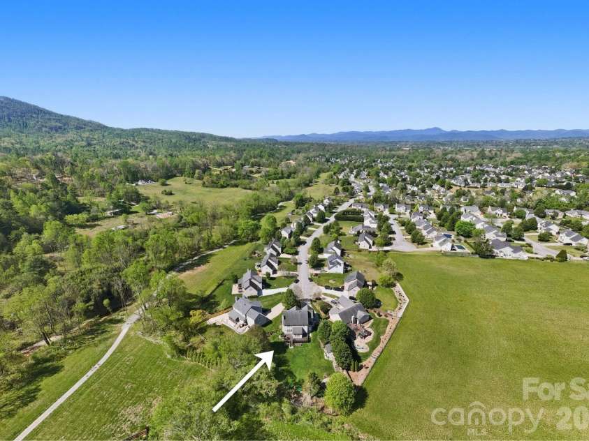 497 English Oak Road, Fletcher, NC 28732.  MLS# CAR4367697, YatesRealty ID 15501. Surrounded by open feilds 