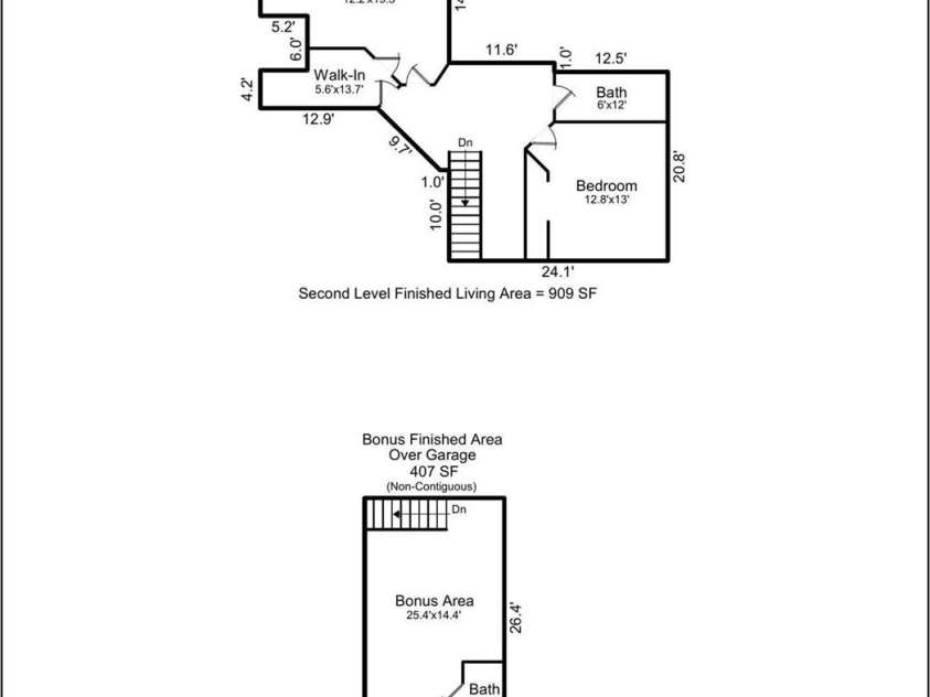 257 Jones Cove Road, Asheville, NC 28805.  MLS# CAR4368616, YatesRealty ID 15520. Upper level Floor Plan