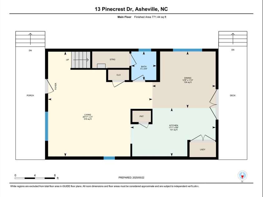 13 Pinecrest Drive, Asheville, NC 28803.  MLS# CAR4260113, YatesRealty ID 15521. Main floor