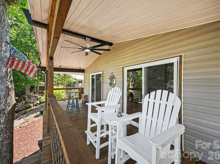 512 Deerfield Road, Mount Gilead, NC 27306.  MLS# CAR4390413, YatesRealty ID 15524. Back Deck Porch