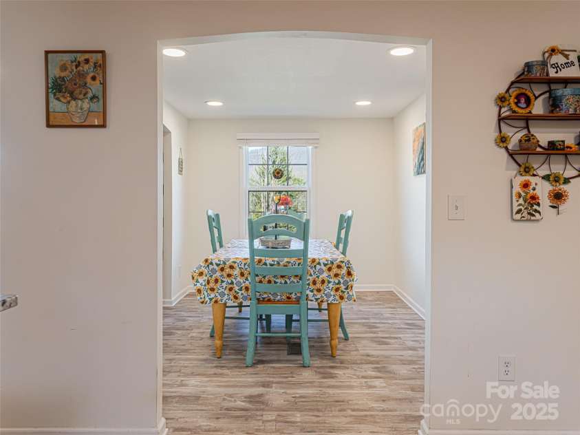 18 Brookside Street, Clyde, NC 28721.  MLS# CAR4238763, YatesRealty ID 15541. View of dining room