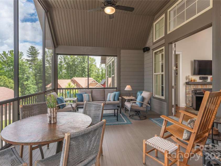 5 Buckhorn Gap Road, Biltmore Lake, NC 28715.  MLS# CAR4261479, YatesRealty ID 15544. Fabulous entertaining space