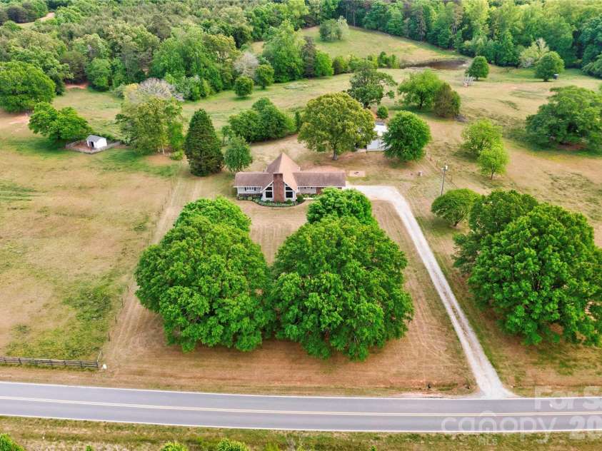 118 Crow Road, Shelby, NC 28152.  MLS# CAR4368353, YatesRealty ID 15549. Aerial Front