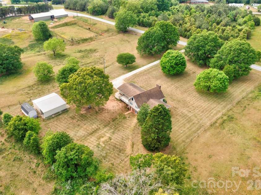 118 Crow Road, Shelby, NC 28152.  MLS# CAR4368353, YatesRealty ID 15549. Aerial Rear