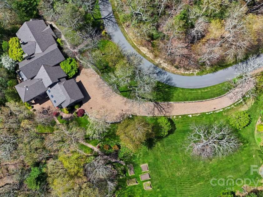 205 Indrio Road, Blowing Rock, NC 28605.  MLS# CAR4245602, YatesRealty ID 15556. Aerial view looking down at a portion of the 3-lot combination