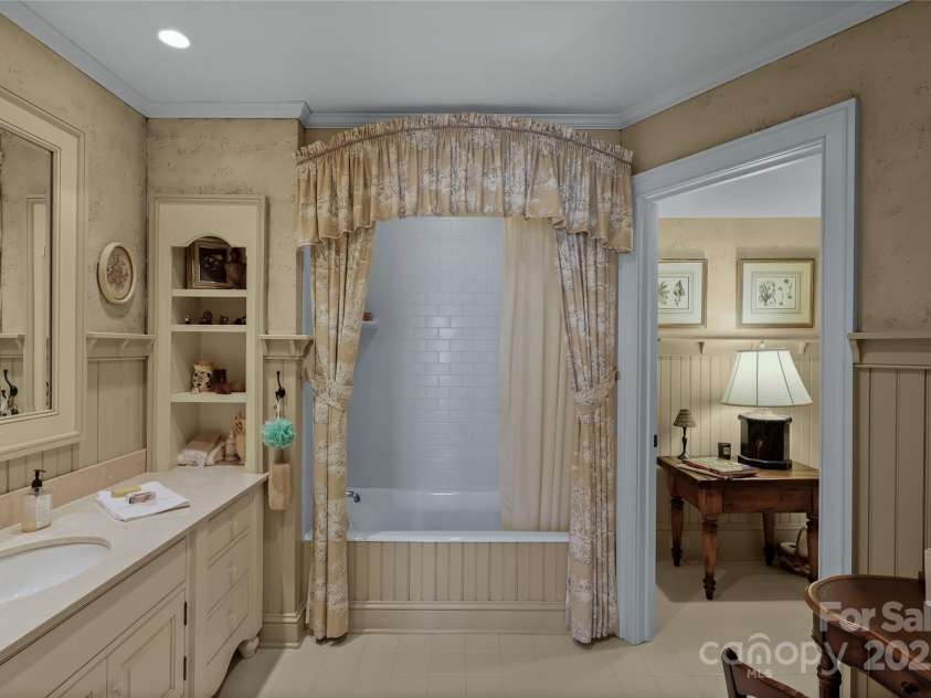 205 Indrio Road, Blowing Rock, NC 28605.  MLS# CAR4245602, YatesRealty ID 15556. One of the Bathroom Suites. This one is on the 2nd level.