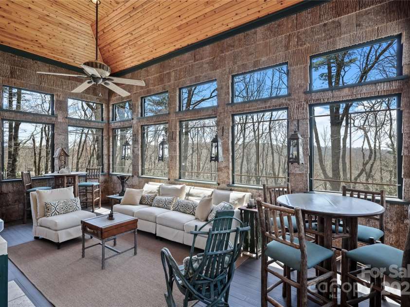 205 Indrio Road, Blowing Rock, NC 28605.  MLS# CAR4245602, YatesRealty ID 15556. Screened porch