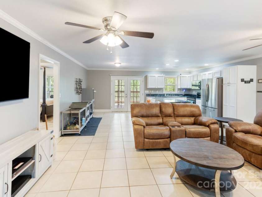 349 Penland Street, Clyde, NC 28721.  MLS# CAR4253328, YatesRealty ID 15558. Open, spacious great room