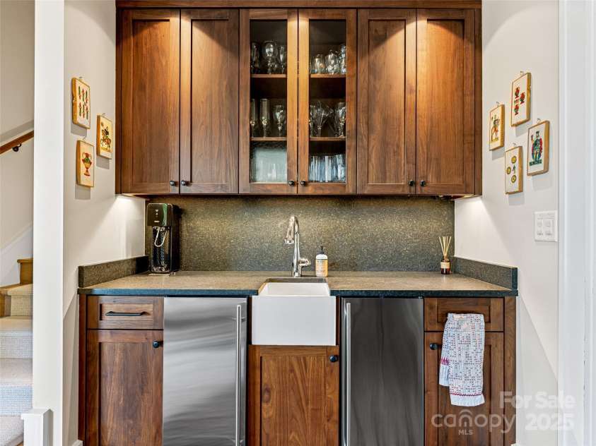 3 Bayonne Trail, Asheville, NC 28804.  MLS# CAR4262687, YatesRealty ID 1556. Terrace level entertainment center