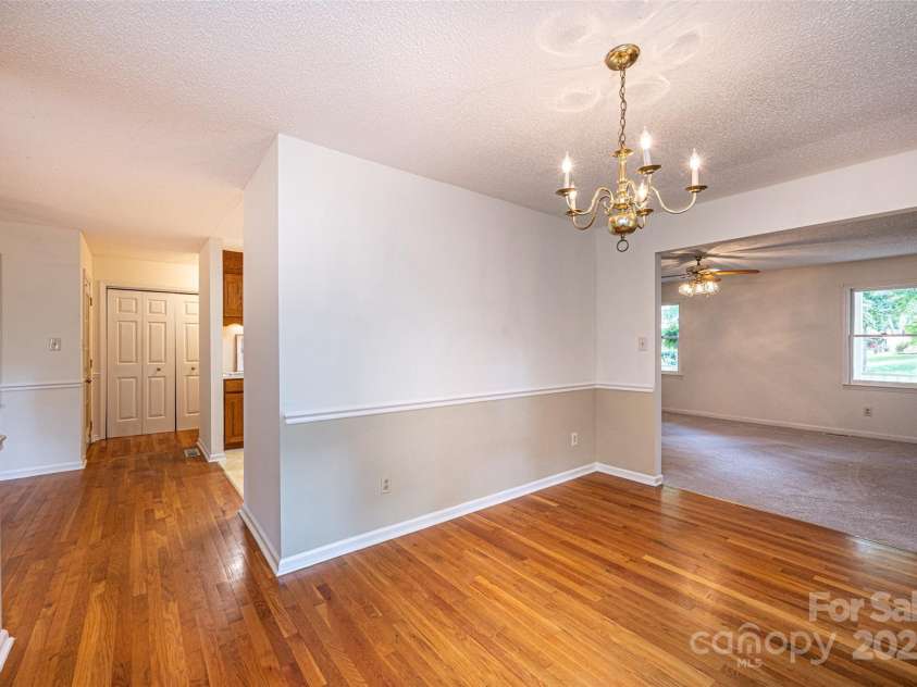 5138 Foley Drive, Hickory, NC 28601.  MLS# CAR4217198, YatesRealty ID 15572. Formal Dining Room going into the kitchen and Breakfast Area.