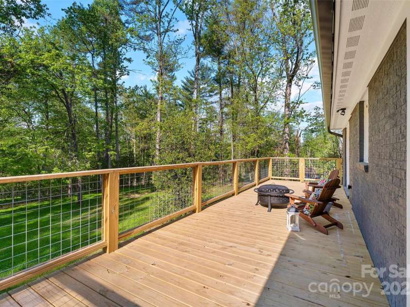 75 White Pine Drive, Fletcher, NC 28732.  MLS# CAR4251486, YatesRealty ID 15590. Back Porch off main level