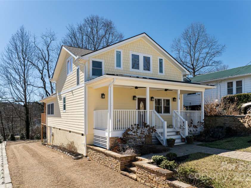 129 West Lane, Brevard, NC 28712.  MLS# CAR4232254, YatesRealty ID 15596. Front exterior