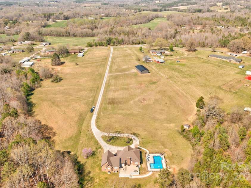 1026 Stage Coach Trail, Lawndale, NC 28090.  MLS# CAR4239349, YatesRealty ID 15597. Aerial View