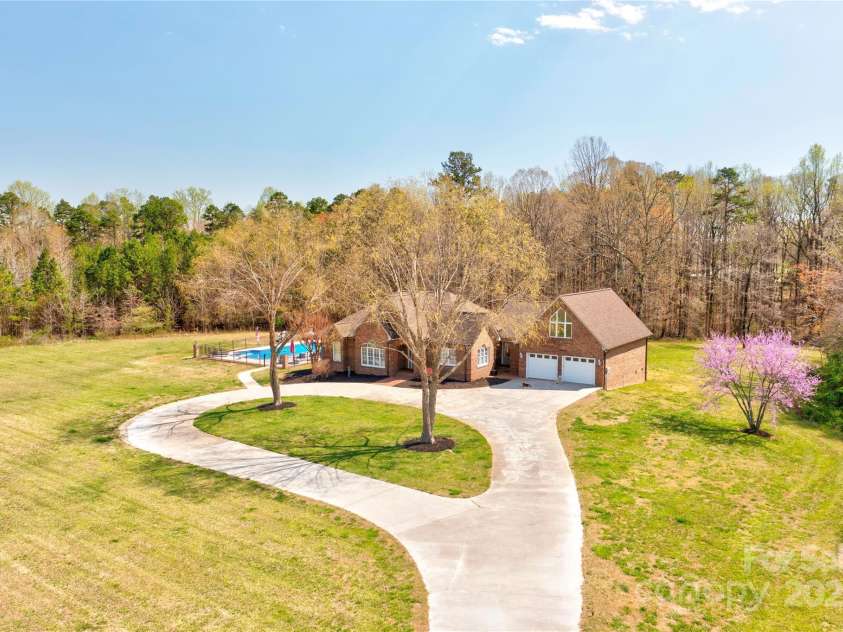 1026 Stage Coach Trail, Lawndale, NC 28090.  MLS# CAR4239349, YatesRealty ID 15597. Front Aerial View
