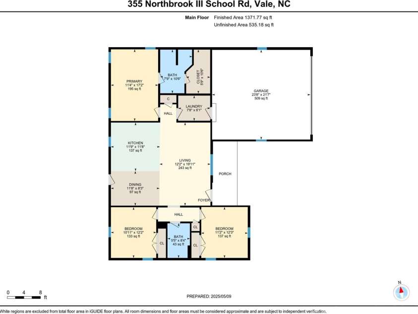 355 Northbrook III School Road, Vale, NC 28164.  MLS# CAR4256621, YatesRealty ID 15598. Floor Plan