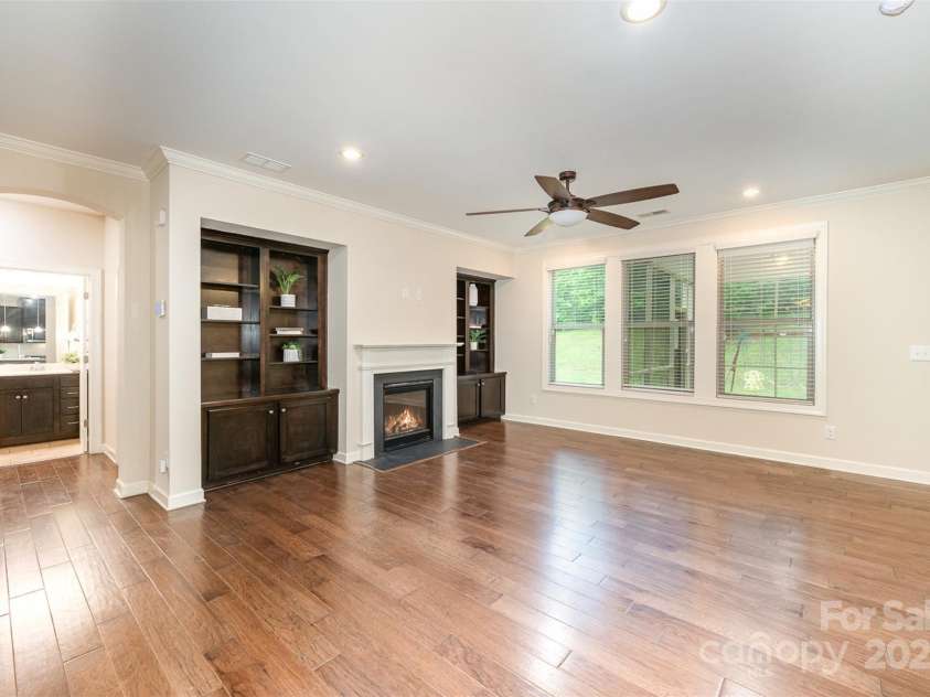 8268 Breton Way, Harrisburg, NC 28075.  MLS# CAR4255041, YatesRealty ID 15606. Ceiling fan and lots of recessed lights.