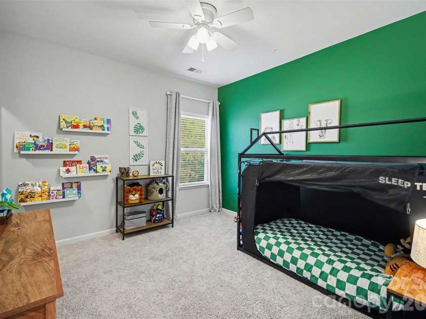 514 Tack Lane, Midland, NC 28107.  MLS# CAR4358317, YatesRealty ID 15618. Bedroom 3 with walk in closet