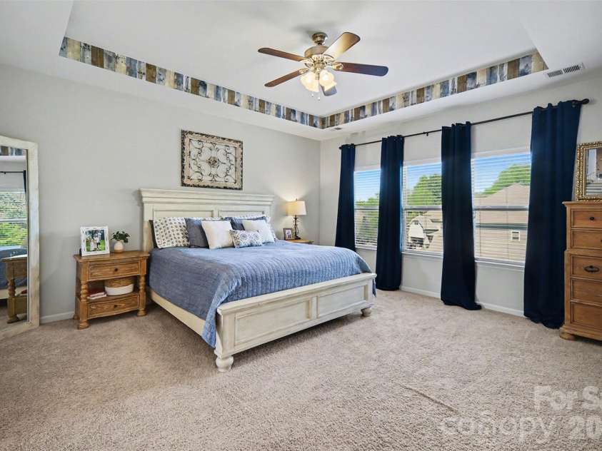514 Tack Lane, Midland, NC 28107.  MLS# CAR4358317, YatesRealty ID 15618. Primary Bedroom