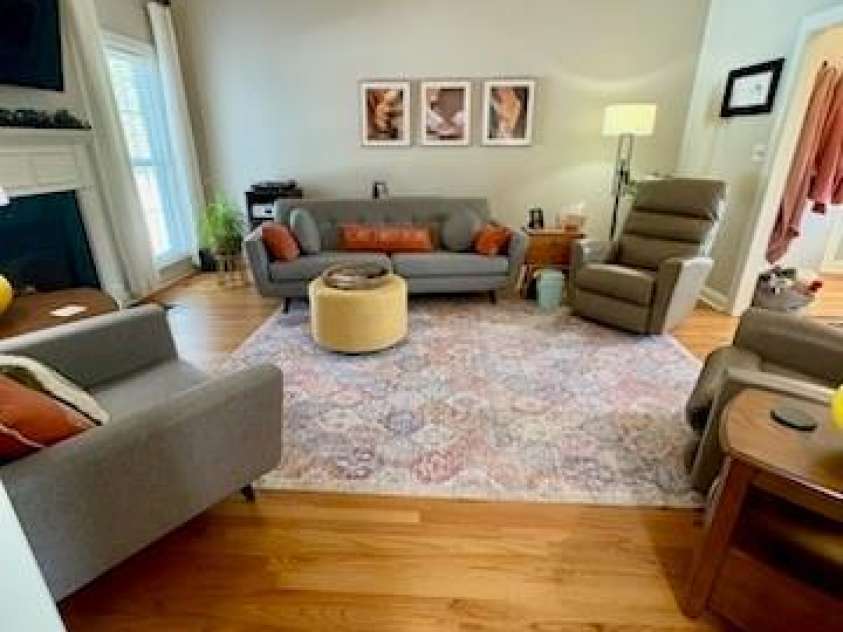 1601 Eden Glen Drive, Dallas, NC 28034.  MLS# CAR4211731, YatesRealty ID 15625. Living room view from Kitchen