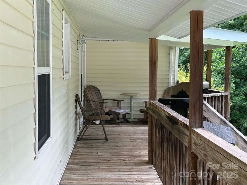 617 Reservoir Road, Marion, NC 28752.  MLS# CAR4257256, YatesRealty ID 15627. Back Deck