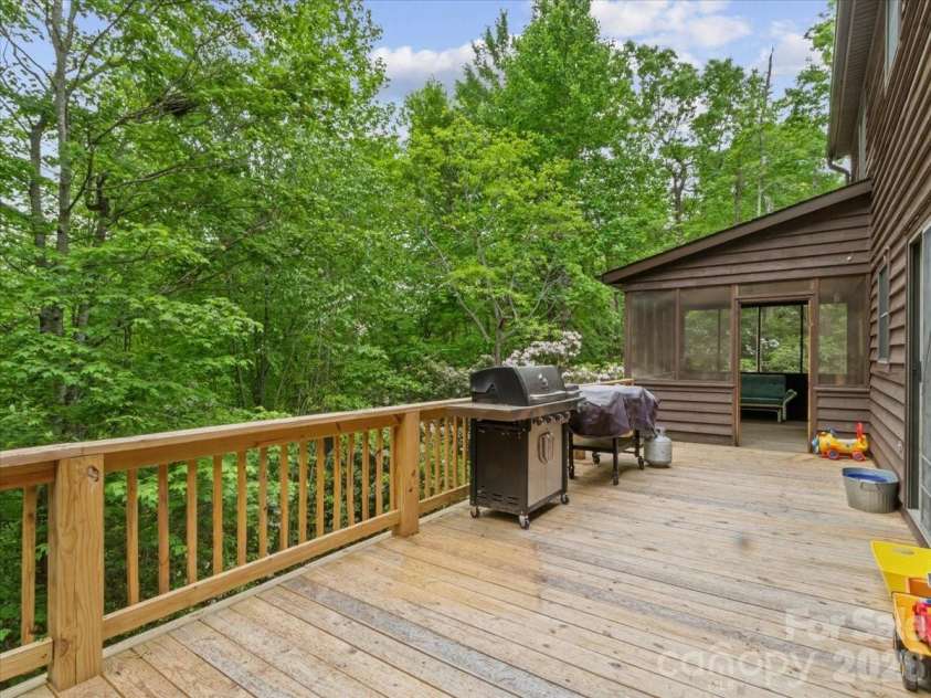 190 Executive Estates Drive, Old Fort, NC 28762.  MLS# CAR4349783, YatesRealty ID 15634. Back deck