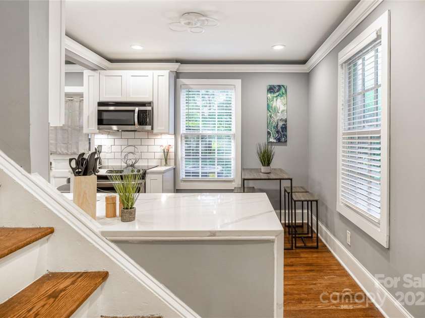 713/715 Walnut Avenue, Charlotte, NC 28208.  MLS# CAR4241101, YatesRealty ID 15635. 715 view into kitchen