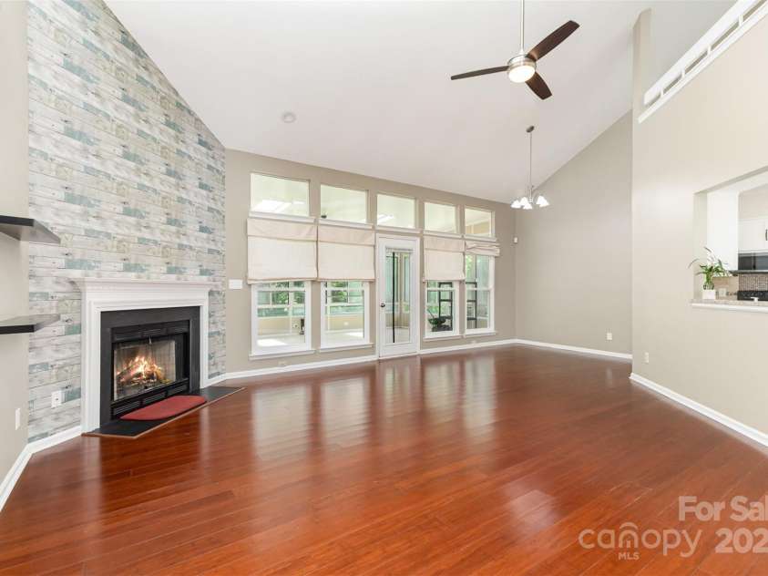 7218 Jacobs Fork Lane, Charlotte, NC 28273.  MLS# CAR4254104, YatesRealty ID 15642. Virtually enhanced fireplace