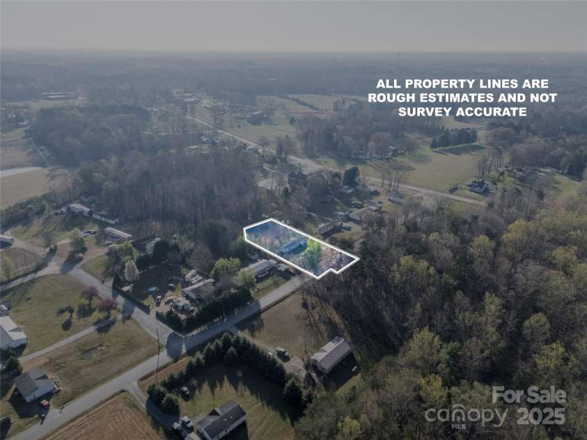 130 Delinda Drive, Rockwell, NC 28138.  MLS# CAR4235974, YatesRealty ID 15658. AERIAL