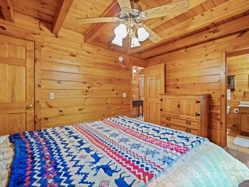 171 Irene Lane, Maggie Valley, NC 28751.  MLS# CAR4193190, YatesRealty ID 15661. View 3 primary bedroom