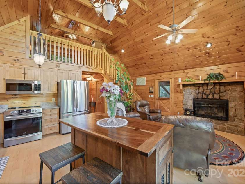 171 Irene Lane, Maggie Valley, NC 28751.  MLS# CAR4193190, YatesRealty ID 15661. View 4 great room